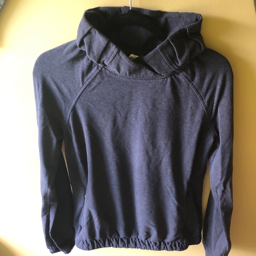 Lululemon After All Pullover, Heathered Naval Blue, NWOT - Picture 5 of 8